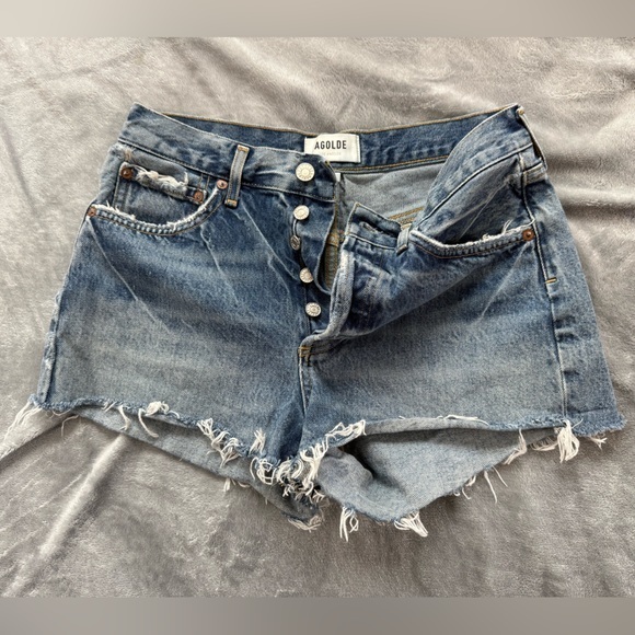AGOLDE Women's Parker Denim Shorts - Picture 1 of 6